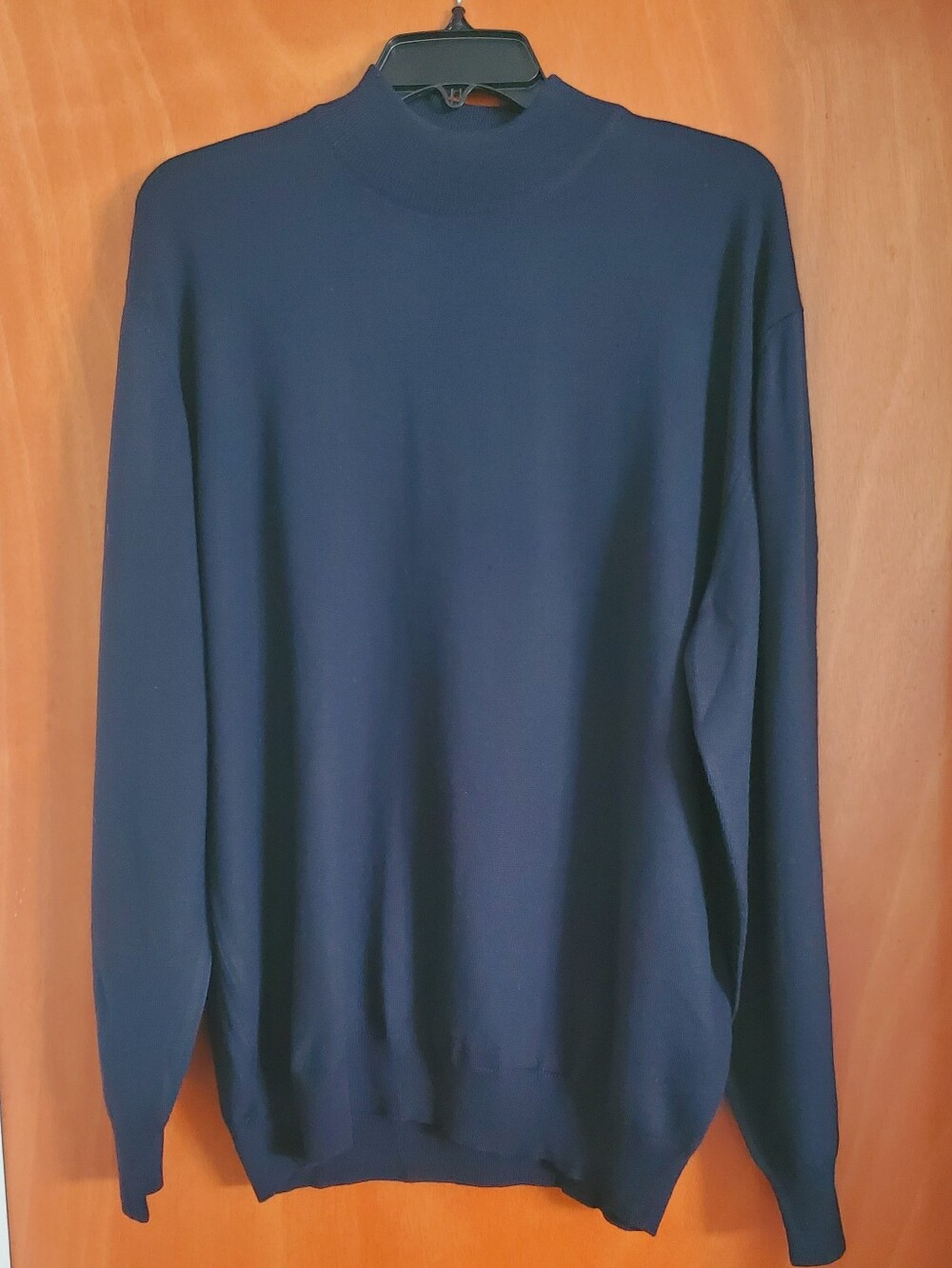 Gran Sasso Men's Navy Italian Virgin Wool Sweater Size 52
